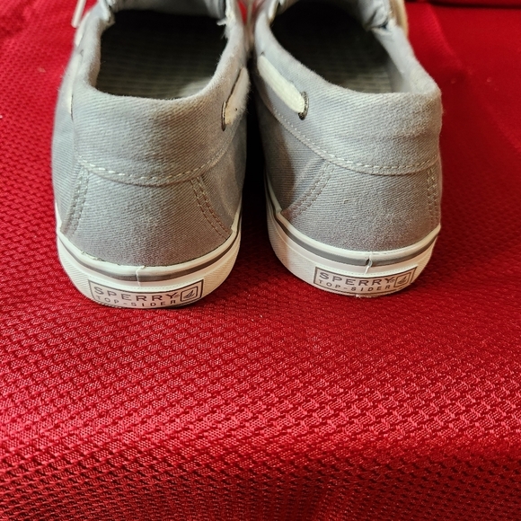 Sperry Top Siders Women's size 9.5 Gray canvas sneakers - Picture 3 of 10